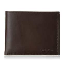 Calvin Klein 卡尔文·克莱 RFID Blocking 男士皮革对折钱包