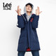 Lee X-LINE男款 厚外套中长款字母印花厚羽绒外套L346573GV