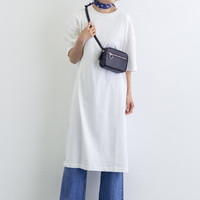 GU 极优 320748 女装开衩T恤连衣裙