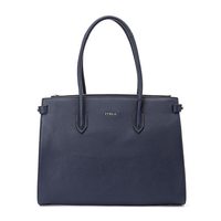 FURLA 芙拉 924544 B1U 女士金属logo装饰牛剖层革手提包