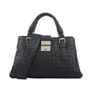 BOTTEGA VENETA 宝缇嘉 女性方形包 编织纹灰黑色 手提包 576337 VQ13C 1229