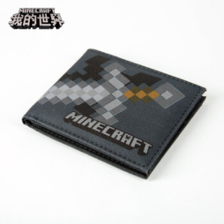 我的世界minecraft 灰石剑草方块苦力怕钱包儿童男女童短款两折钱包钱夹灰石剑 报价价格评测怎么样 什么值得买