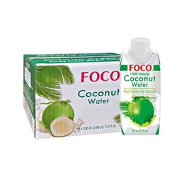 越南原装进口兰蒂斯 FOCO 椰子水 330ml*12  整箱 *2件