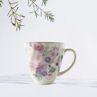 日本原产ceramic 蓝美浓烧陶瓷杯马克杯咖啡杯1个装花工房 粉色 *2件