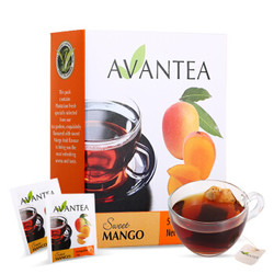 阳光爱（Avantea）斯里兰卡进口芒果味红茶 英式冲饮袋泡茶包早餐下午茶 1.8g*5包 *12件