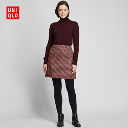 UNIQLO 优衣库  422229 羊毛混纺迷你裙