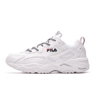 FILA 斐乐 Heritage-FHT系列系带圆头平跟男士休闲鞋老爹鞋 F12M941140F 集团白 41 