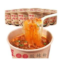 慕滋嗨吃家酸辣粉大食桶110g*1桶 重庆风味 酸辣粉 *12件