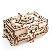 ugears 木质机械传动模型古董盒