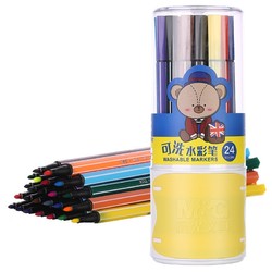 M&G 晨光 ACPN03A2 小熊哈里系列 水彩笔 24色 1筒装