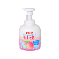pigeon 贝亲 日本进口 婴儿桃叶精华泡沫洗发沐浴二合一450ml *3件