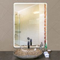 玉晶 浴室镜子 直角30*40cm 可挂可粘