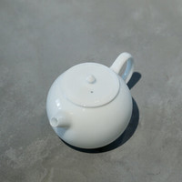 海洲窑 德化手工玉泥白瓷茶壶