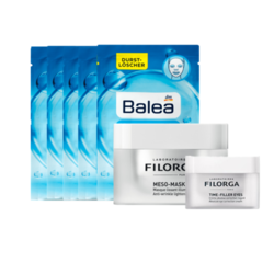 FILORGA 菲洛嘉 十全大补面膜50ml +逆时光眼霜15ml +Balea 芭乐雅 Aqua海洋水动力面膜 5片