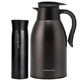 LOCK&LOCK LHC1464S602 保温套装（拉恩保温杯400ML+妙趣咖啡壶2.2L） 黑色