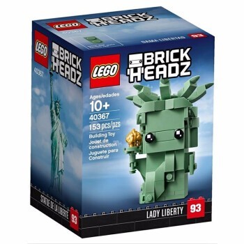 LEGO乐高BRICKHEADZ方头仔40367自由女神