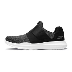 Skechers斯凯奇女士新款透气减震网布时尚跑步跑鞋 EVA懒人运动鞋15111/B KW