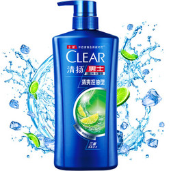 CLEAR 清扬 男士去屑洗发露 清爽控油型 500g