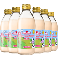 德质 德国原装进口牛奶草莓口味脱脂牛奶 240ml玻璃瓶装 香甜可口 （保质期至2020年4月） 240ml*6瓶/箱