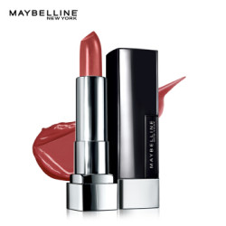 美宝莲(MAYBELLINE)绝色持久唇膏 缎光 888 黑魔方唇膏 3.9g(口红 易上色 显色持久) *2件