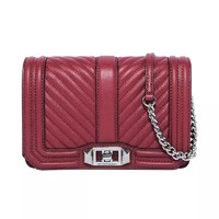 Rebecca Minkoff 瑞贝卡明可弗 牛皮 Small Love Crossbody 单肩包 斜挎包 女包 流苏包