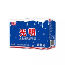 光明牌 冰淇淋风味牛奶 200ml*12