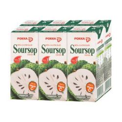 马来西亚进口 日本POKKA 刺果番荔枝果汁 250ml*6瓶超值分享装 *6件
