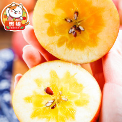 馋绵 新疆阿克苏冰糖心苹果 净重5kg 果径: 80-85mm