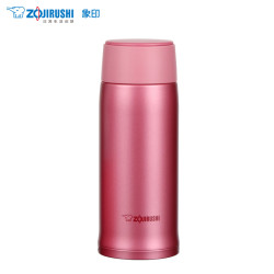 象印(ZOJIRUSHI)孕婴童保温杯SM-NA36 直身水杯真空304不锈钢保冷保温用品 男女车载杯子360ml 粉色