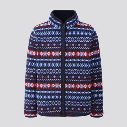 UNIQLO 优衣库 儿童印花摇粒绒茄克