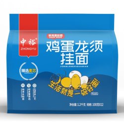 中裕(ZHONGYU)鸡蛋龙须挂面100g*12把面条山东面食爽滑劲道健康方便速食汤面早餐面条凉面中裕出品 *3件