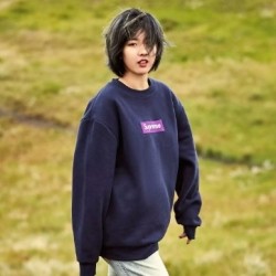 Supreme×Easy 联名经典刺绣圆领套头卫衣