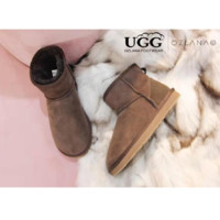 OZLANA UGG 防水羊皮毛一体加绒低筒经典款雪地靴