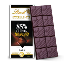 瑞士莲法国进口特醇排装85%可可黑巧克力100g休闲零食 *2件