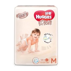 HUGGIES 好奇 铂金装 婴儿成长裤 M60片 *5件