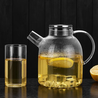 加厚】玻璃泡茶壶耐热养生壶过滤花茶壶透明凉水壶