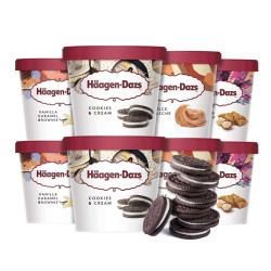 Haagen-Dazs 哈根达斯冰淇淋 限量奶油礼盒 95ml*8杯