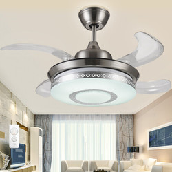 雷士雷士家用遥控led隐形风扇灯吊扇灯现代简约客厅餐厅卧室 风扇灯 EQD9010