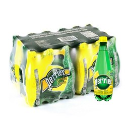 Perrier 巴黎水 天然气泡矿泉水 柠檬味 500ml*24瓶