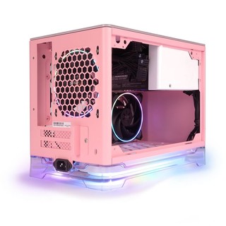 IN WIN 迎广 A1 Plus ARGB ITX机箱 半侧透 含电源 650W 粉色