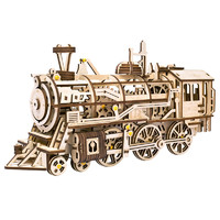 Robotime 若态 木质机械传动模型 LK701 激光火车头