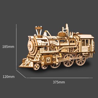 Robotime 若态 木质机械传动模型 LK701 激光火车头