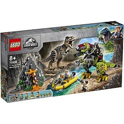 LEGO 乐高 侏罗纪世界系列:霸王龙大战机甲恐龙 75938