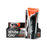WhiteGlo/惠宝活性炭健白牙膏套装 祛除顽固牙污渍清新口气(含牙刷) 300ml*7件