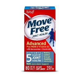 Schiff 维骨力 Move Free 氨基葡萄糖 关节养护素 蓝色款 80粒