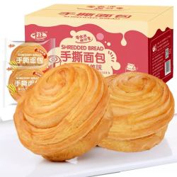 千丝手撕面包买一箱送一整箱营养早餐糕点心全麦网红休闲小零食品 共500g