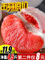 福建红心柚子新鲜红肉蜜柚净重4.5斤红心蜜柚应季新鲜水果包邮10
