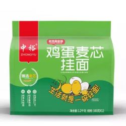 中裕 ZHONGYU 挂面 鸡蛋麦芯挂面 鸡蛋营养面 汤面 方便速食 100g*12组合装 *2件