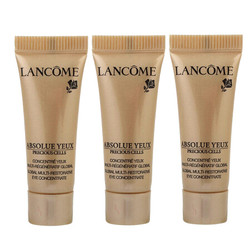 兰蔻 LANCOME 菁纯臻颜眼部精华乳3ml*3（补水保湿滋润眼精华）促销品 *4件