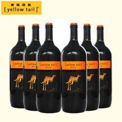 Yellow Tail/黄尾袋鼠梅洛红葡萄酒1.5L*6支装